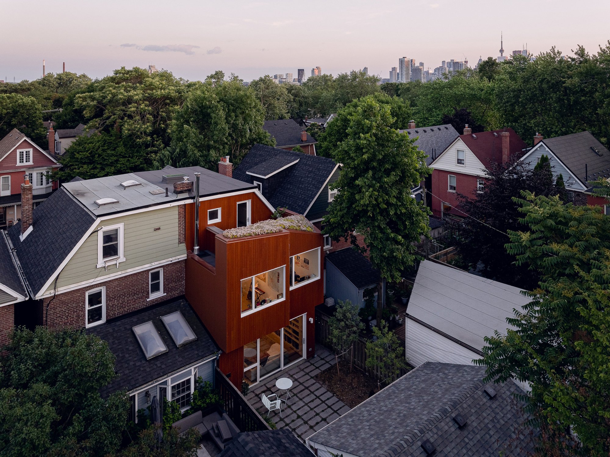 DoubleMint House by large [medium] design office: Innovative Residential Renovation in Toronto