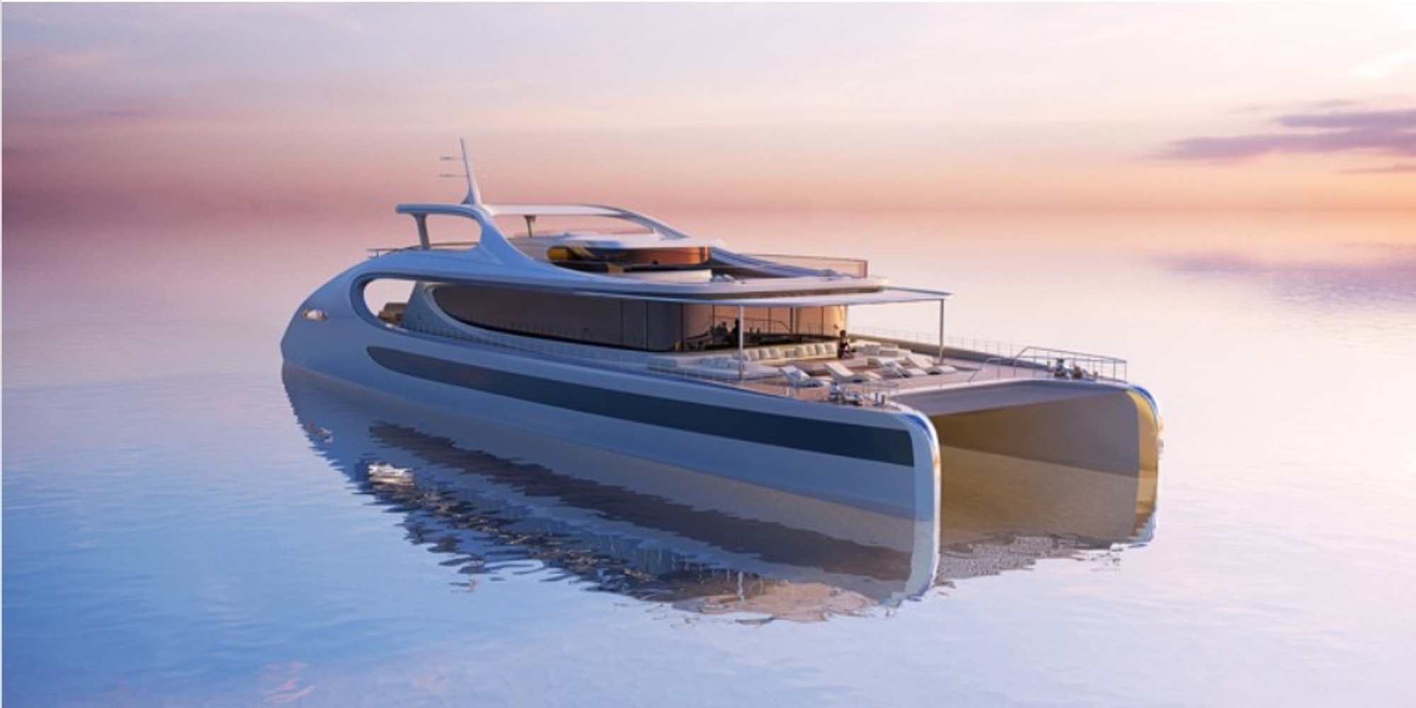 Zaha Hadid Architects Unveils Futuristic Oneiric Catamaran for Rossinavi