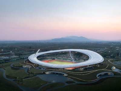 Quzhou Sports Park Unveils Its Iconic Stadium Designed by MAD Architects