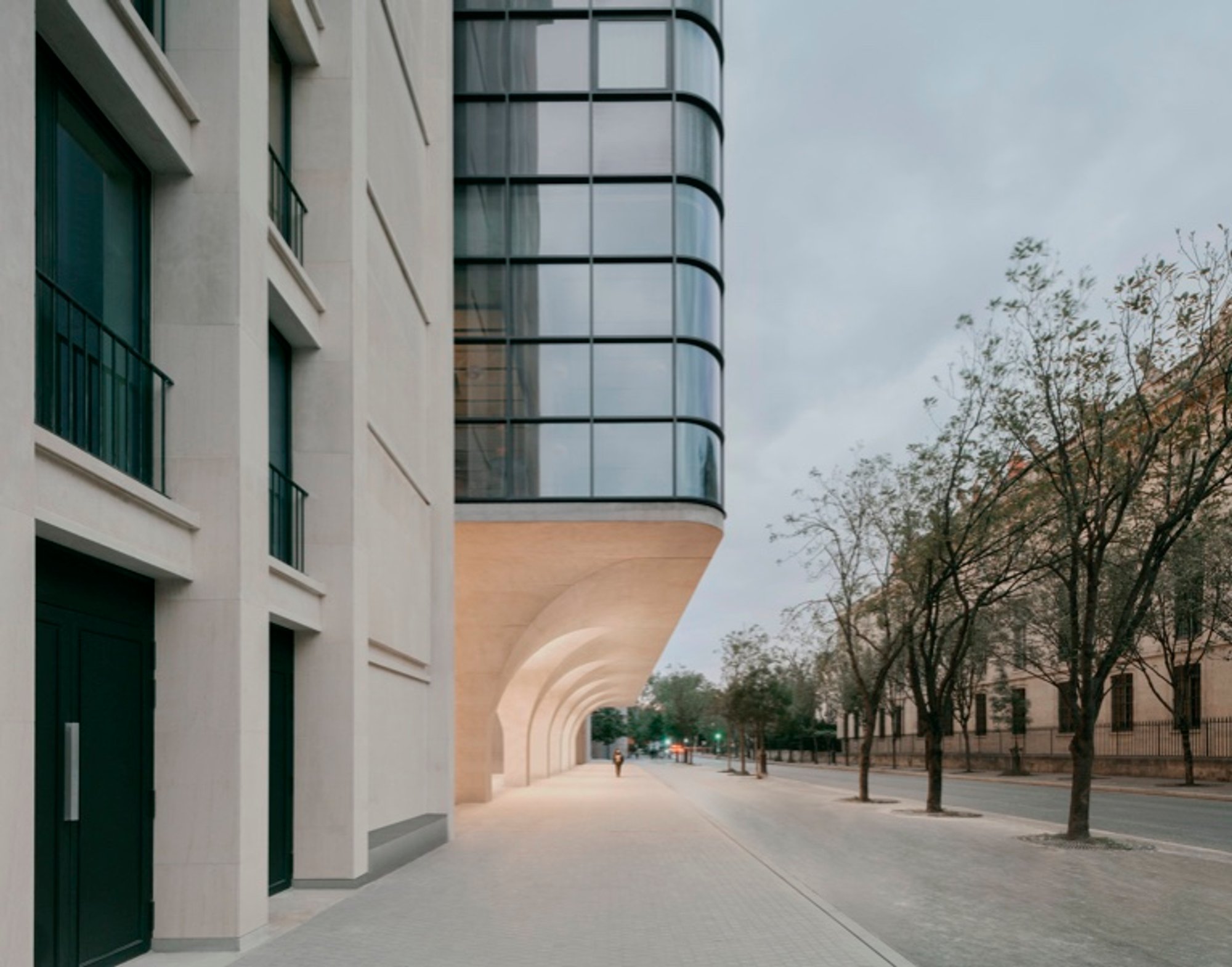 Make a short headline "Morland Mixité Capitale by David Chipperfield Architects in Paris completed."