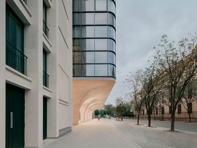 Make a short headline "Morland Mixité Capitale by David Chipperfield Architects in Paris completed."