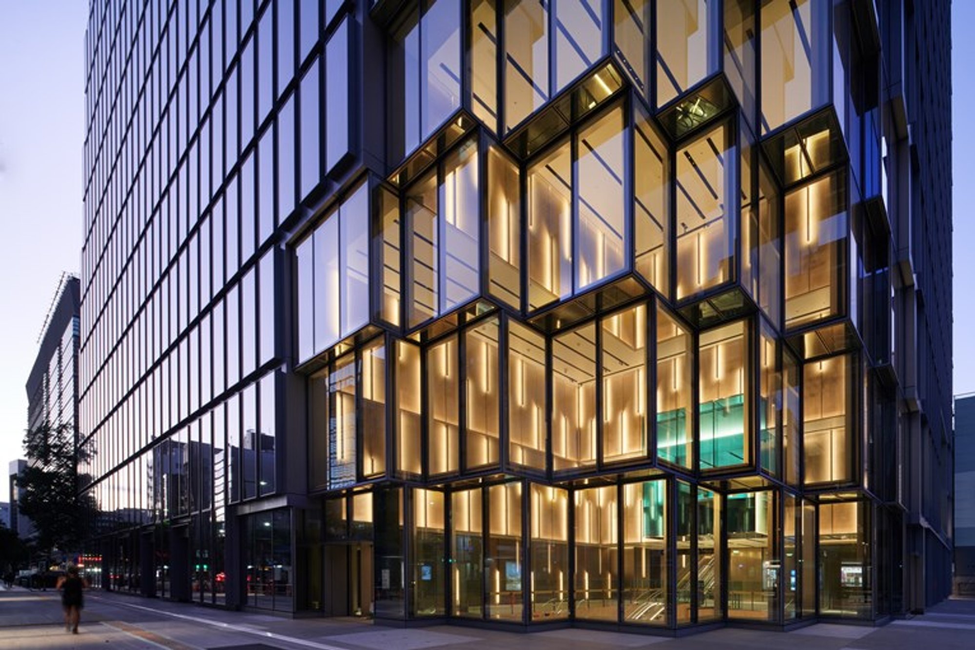 OMA's First Ground-Up Office Building in Japan, Tenjin Business Center, Completed