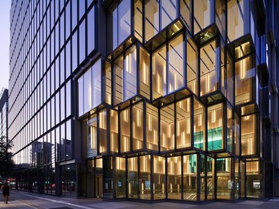 OMA's First Ground-Up Office Building in Japan, Tenjin Business Center, Completed