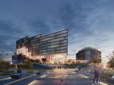 Revolutionary Green Campus designed by UNStudio - The Ultimate Hub for Total Interaction!