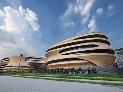 Zaha Hadid Architects' Infinitus Plaza officially opens, showcasing a stunning display of architectural ingenuity