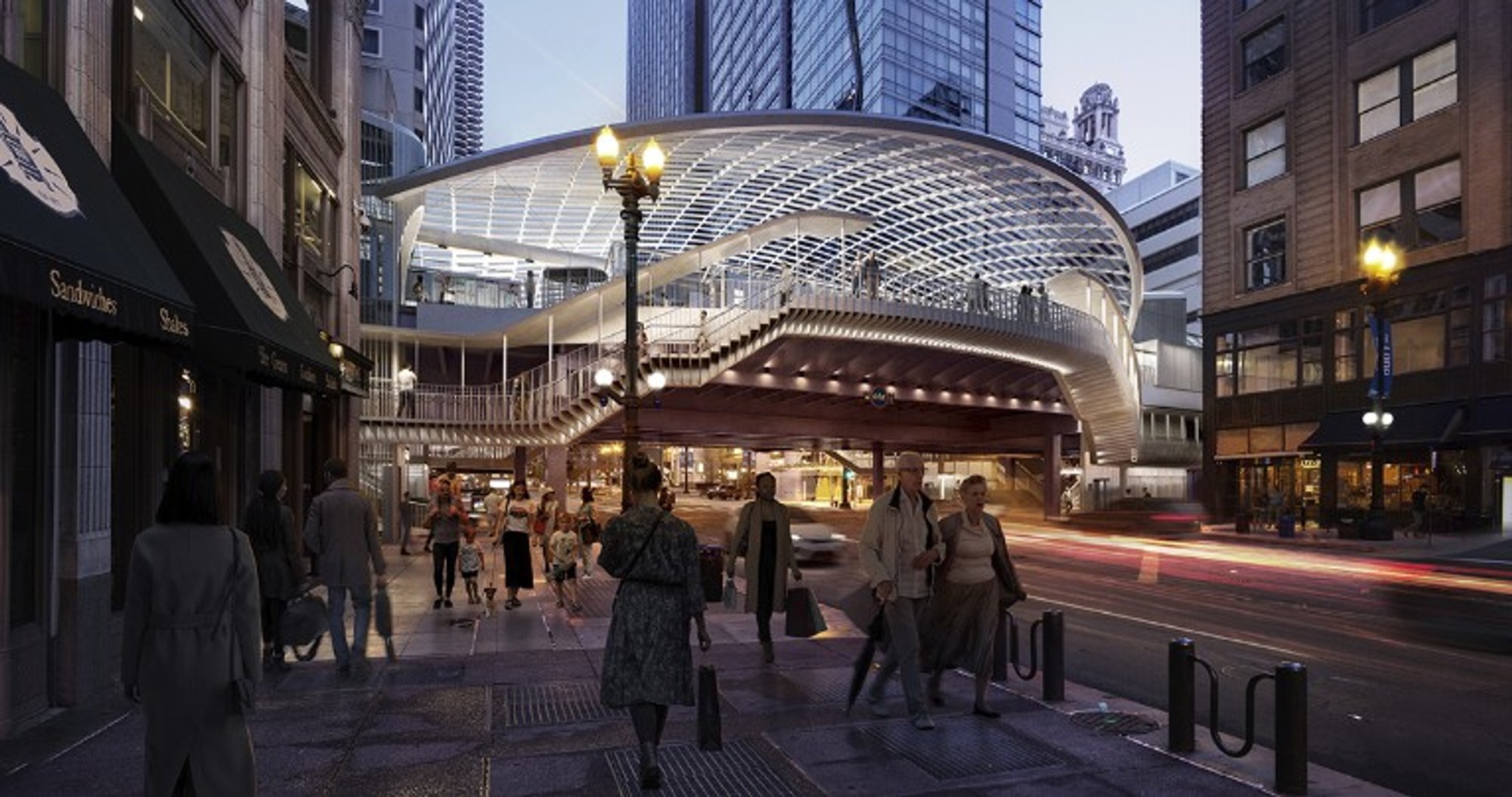 Chicago's Iconic Elevated Rail Station Gets a Stunning Modern Makeover Thanks to SOM and TranSystems!