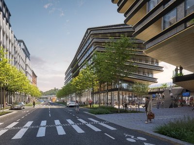 Zaha Hadid Architects' Masaryčka Building in Prague Reaches Third Construction Level
