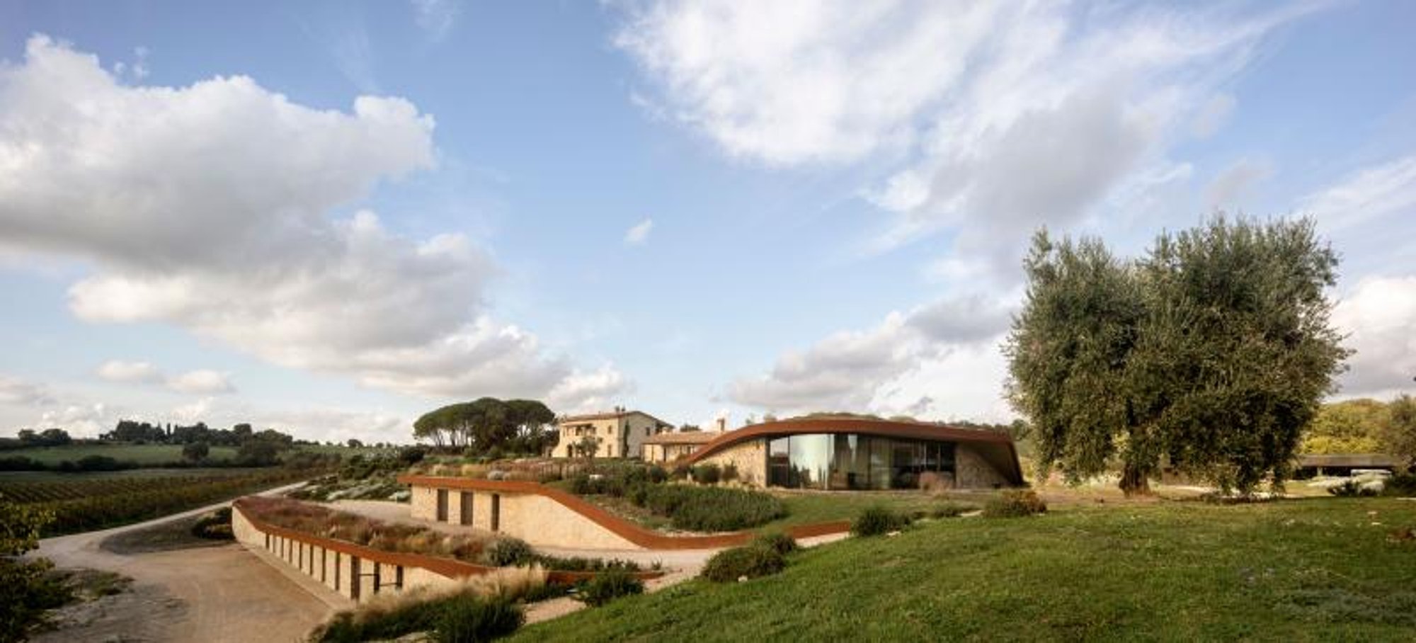 Ubik architecture's il quinto winery: a masterful blend of tradition and innovation by gabriele pinca