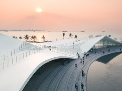 Haikou Bay No.6: Sou Fujimoto Architects Redefines High Standard Seaside Stations with Sky Mountain Design