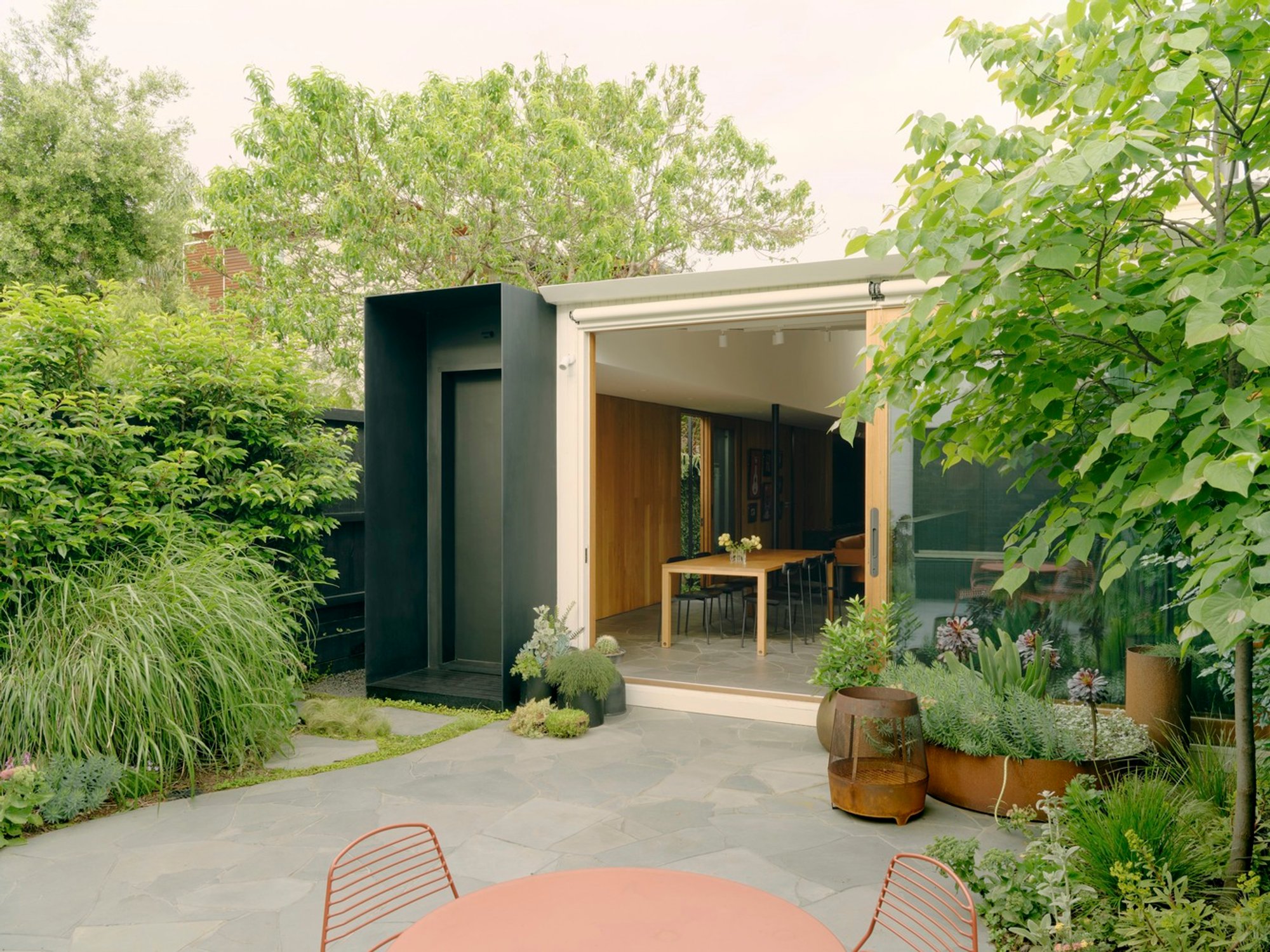Victorian Terrace Renovation in Fitzroy: Fitzroy Laneway House by Andrew Child Architect