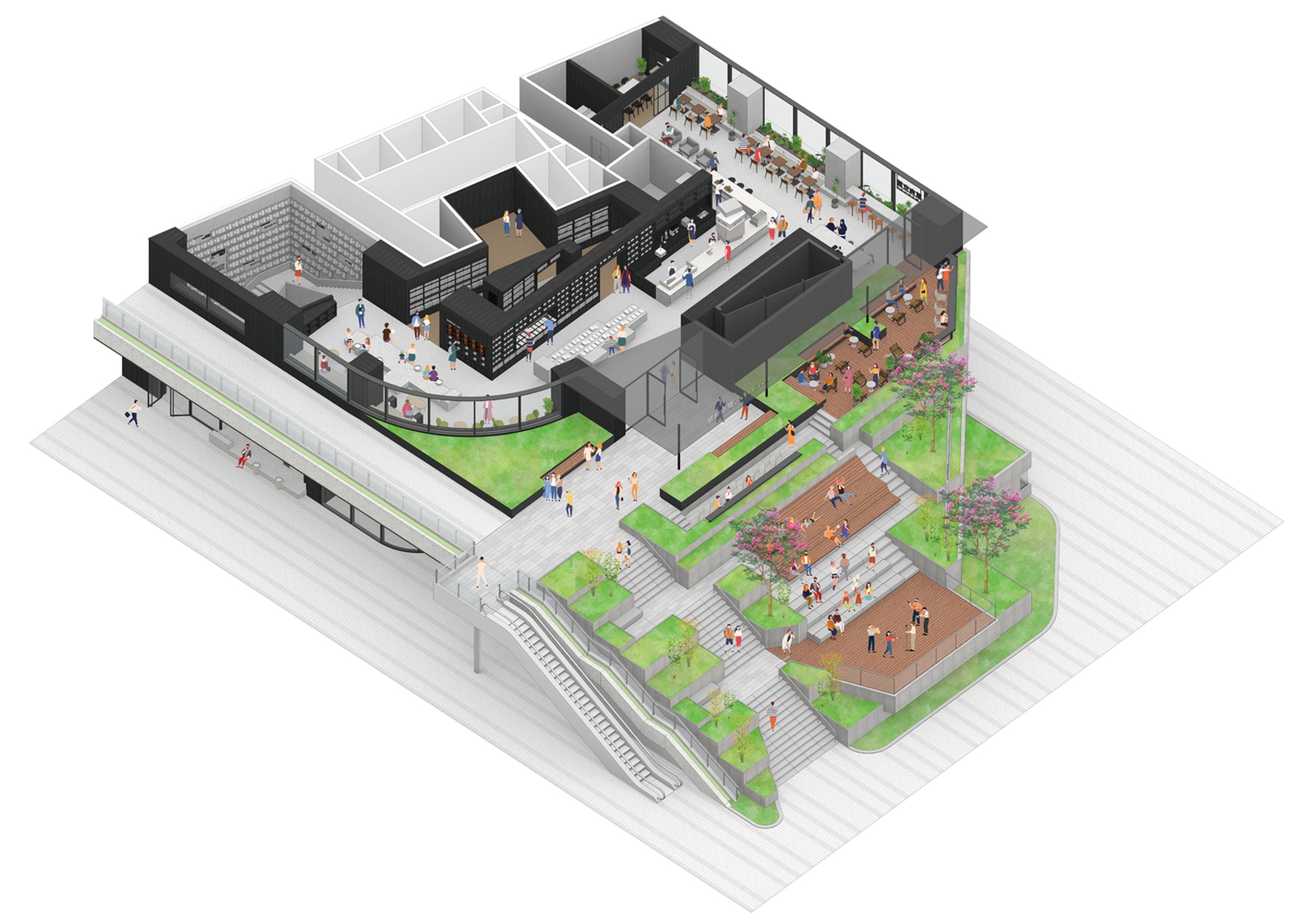 Community-Centric Cultural Hub Design Unveiled by 11ARCHITECTURE for Foshan OWSPACE and Community Garden