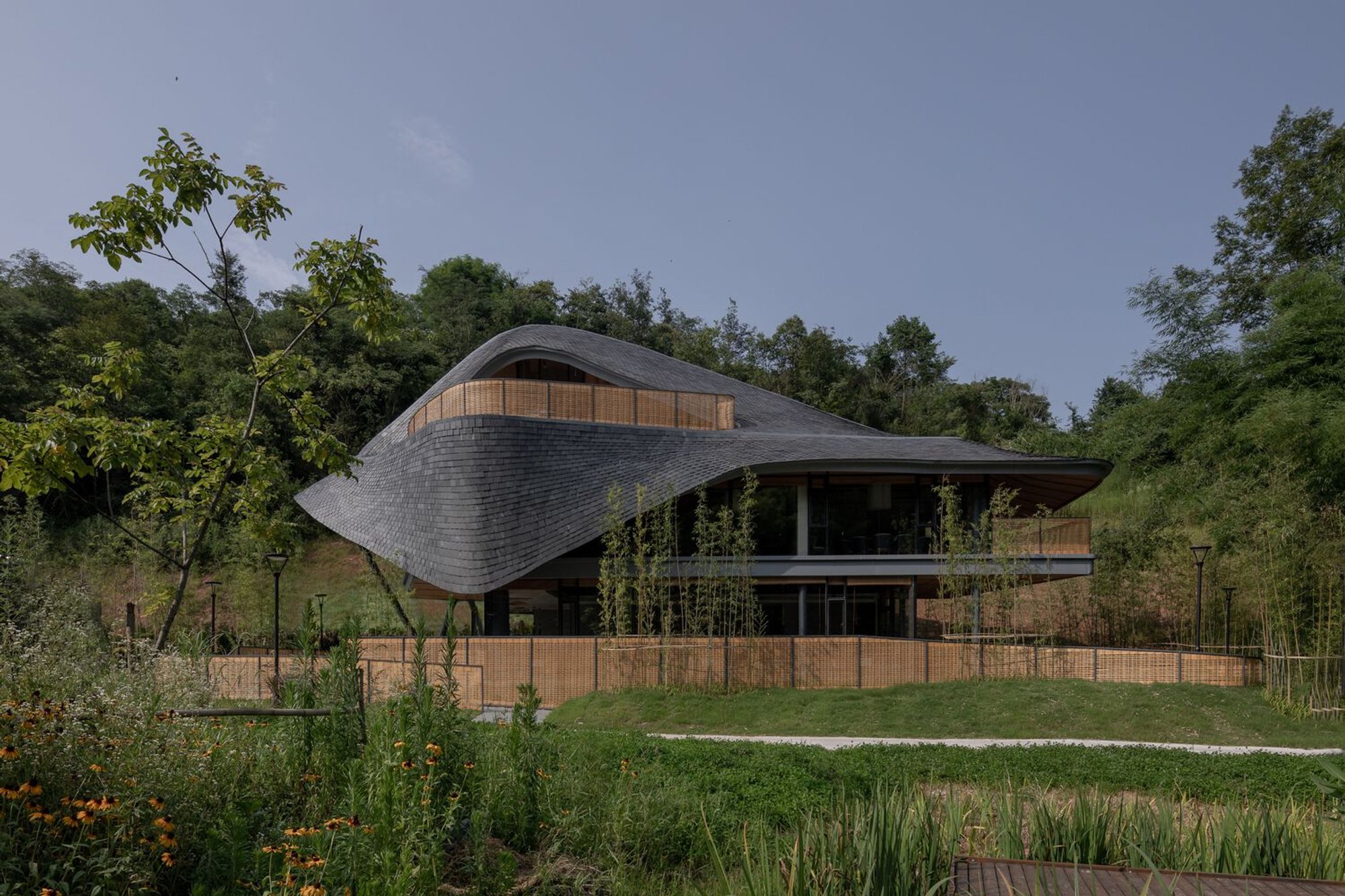 Rural Community Center Design: The Linpan Cloud Eye by Archi-Union Architects