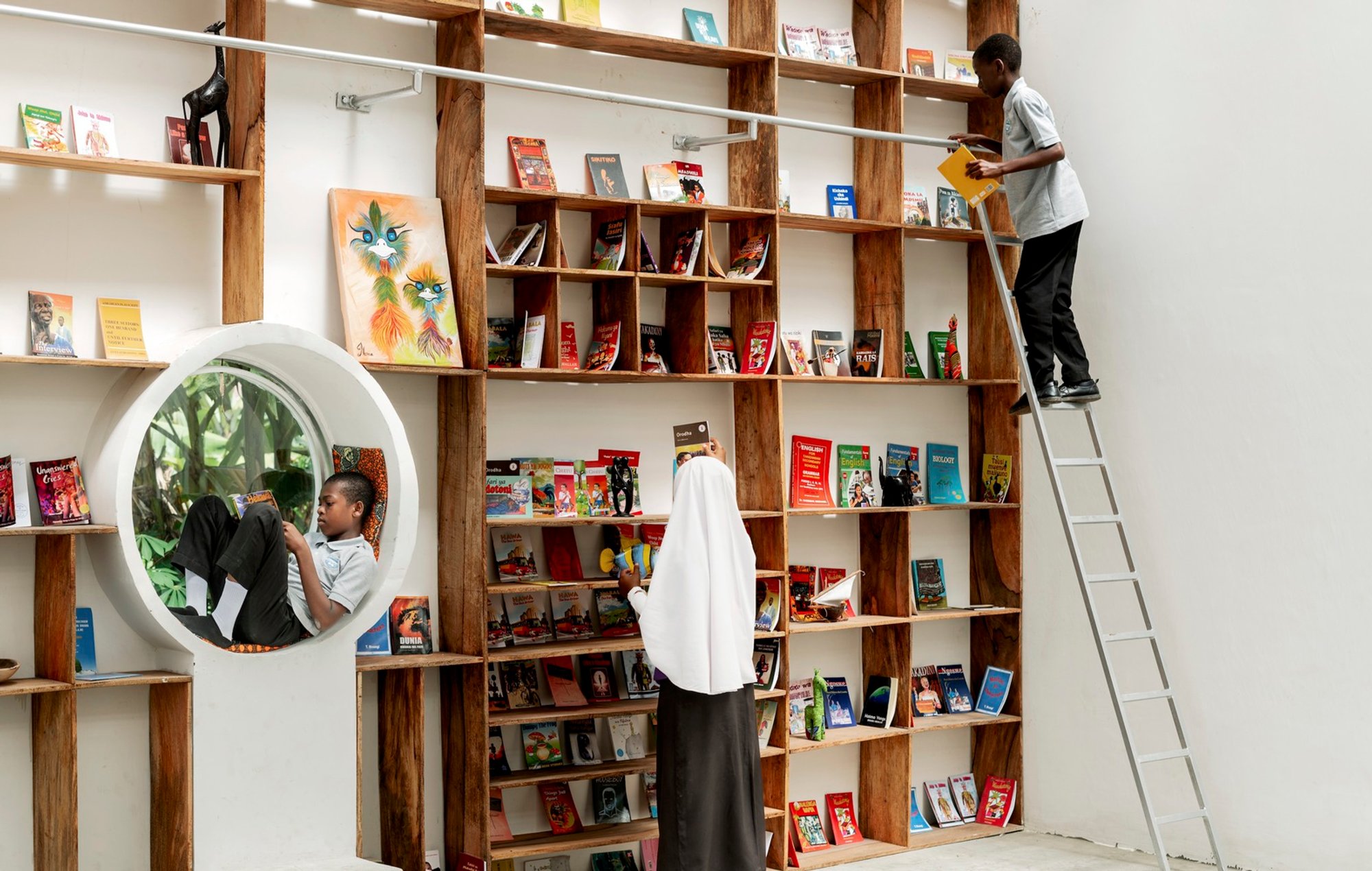 Sustainable Library Design in Tanzania: Mariam's Library by Parallel Studio