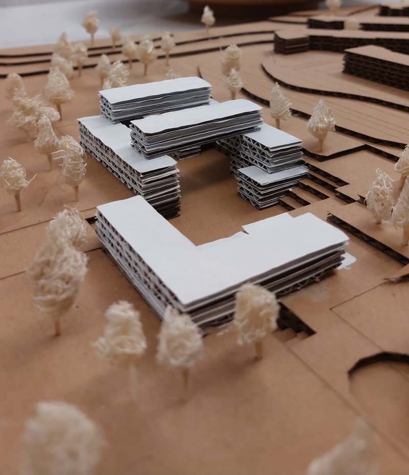 Terra-Cube architecture model (Perspective)