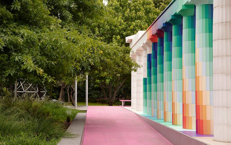 Installation view of the 2022 NGV Architecture Commission: Temple of Boom designed by Adam Newman and Kelvin Tsang on display at NGV International, Melbourne. Photography © Sean Fennessy