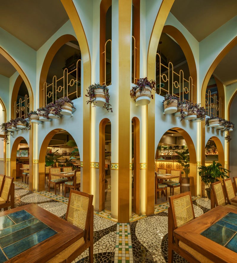 Boteco offers ample seating spread over two levels. Shamanth Patil