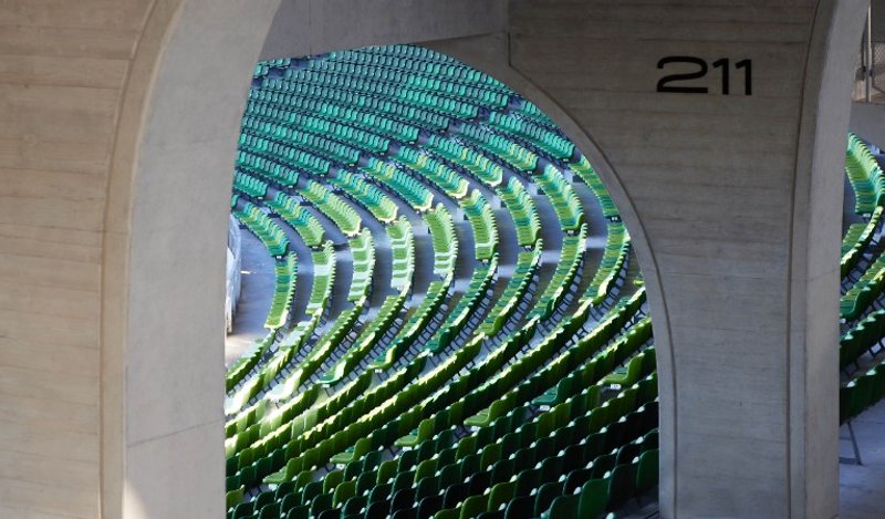 Quzhou Stadium, photography by Aogvision