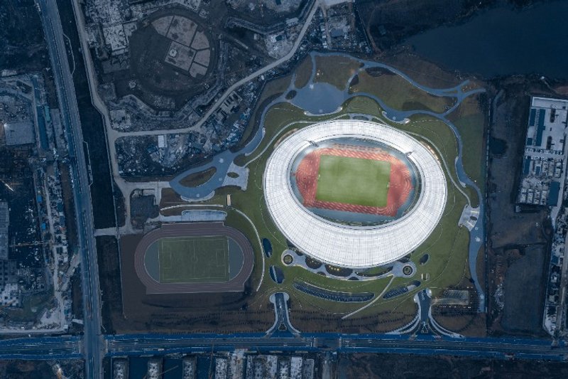 Quzhou Stadium, photography by CreatAR Images