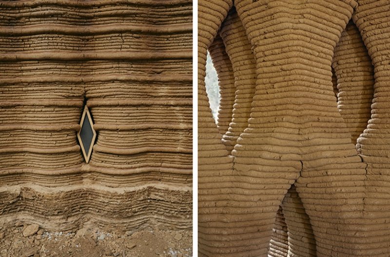 Details 3D Print House by IAAC, Valldaura Labs ©Gregori Civera