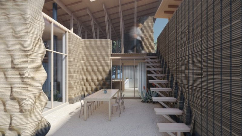 3D Print House project by IAAC and WASP