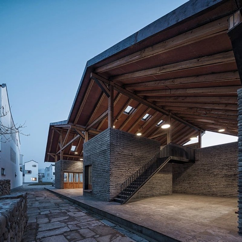 4. Dongziguan Villagers' Activity Center by gad × line+ for Changkou Town Government in Fuyang District of Hangzhou