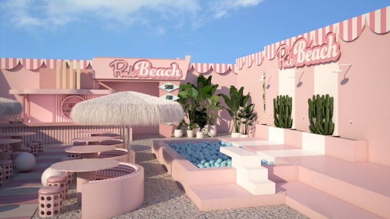 Pink Beach by Wondr.
