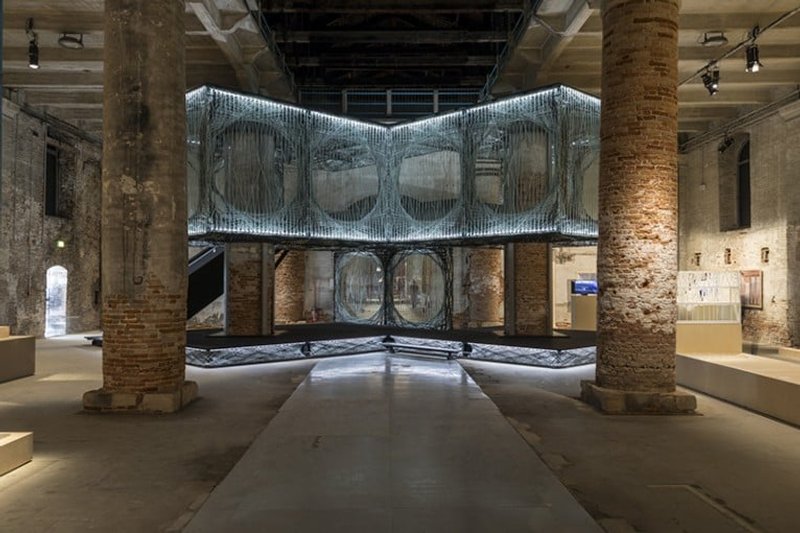 &nbsp; Achim Menges / ICD University of Stuttgart e Jan Knippers / ITKE University of Stuttgart (Achim Menges; Jan Knippers)Photo by Marco Zorzanello - Courtesy of La Biennale di Venezia&nbsp;&nbsp;