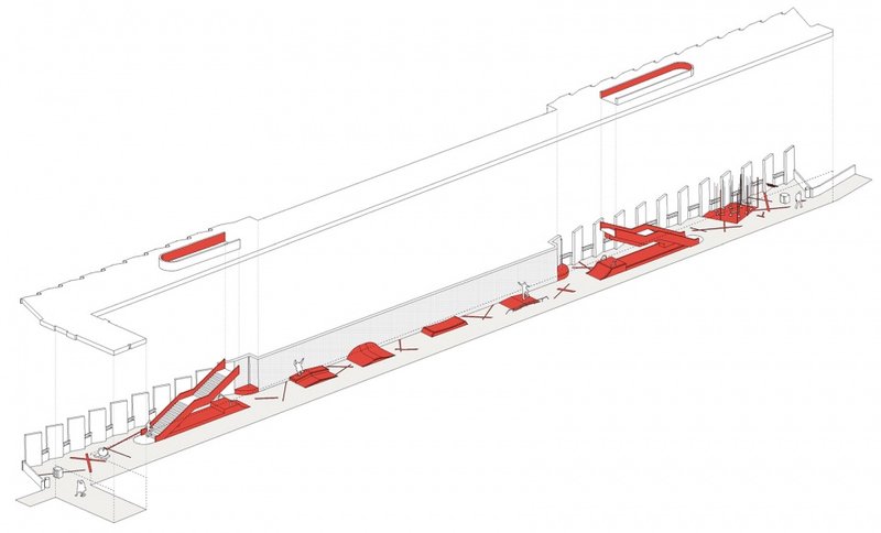 Axonometric analysis drawing © U / U studio &amp; Re_place