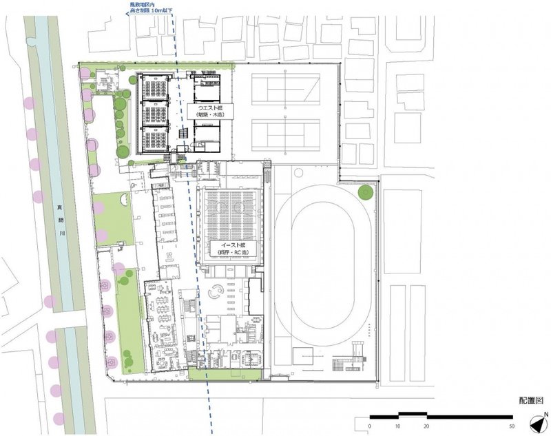Site plan © Nikken Sekkei