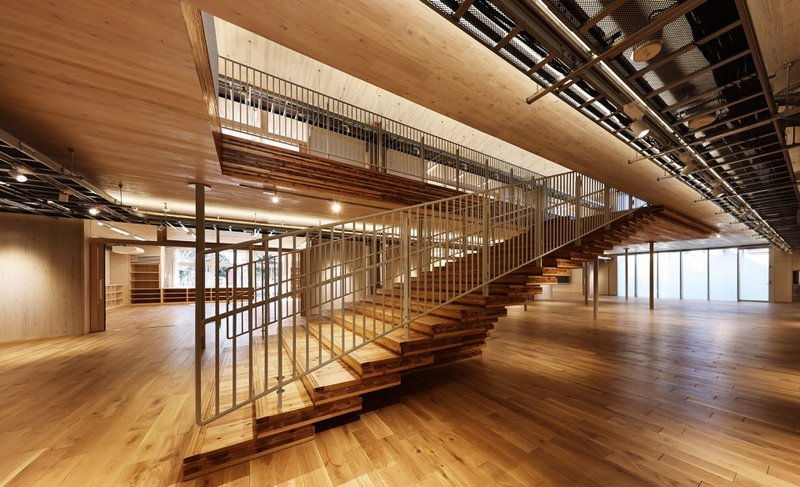 Atrium Staircase © Kanko House (Noda Tode)