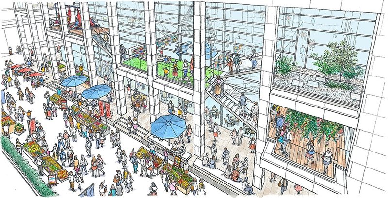 Hand drawing © Nikken Sekkei