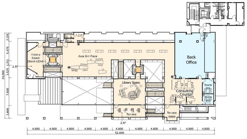 2nd Floor Plan © Nikken Sekkei