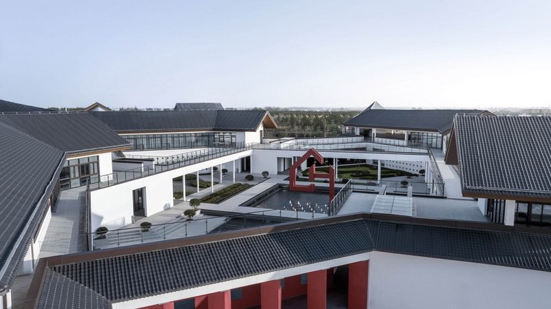 Half bird's-eye view of the entrance © JWP DESIGN