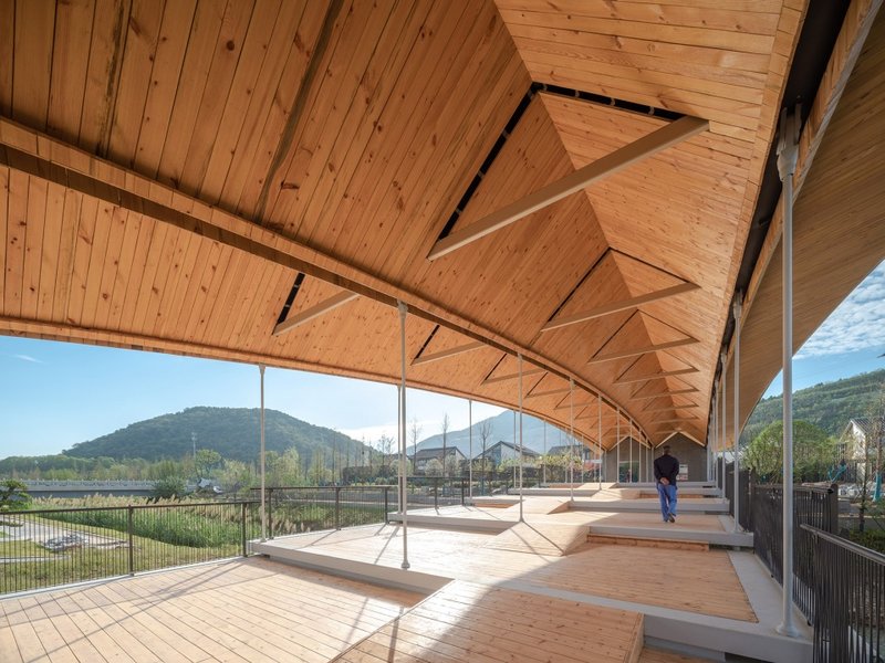 The bridge deck after construction © Ruijing Architectural Space Photography