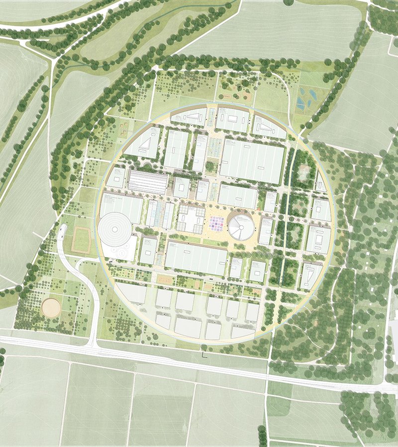 Plan of the campus © MVRDV