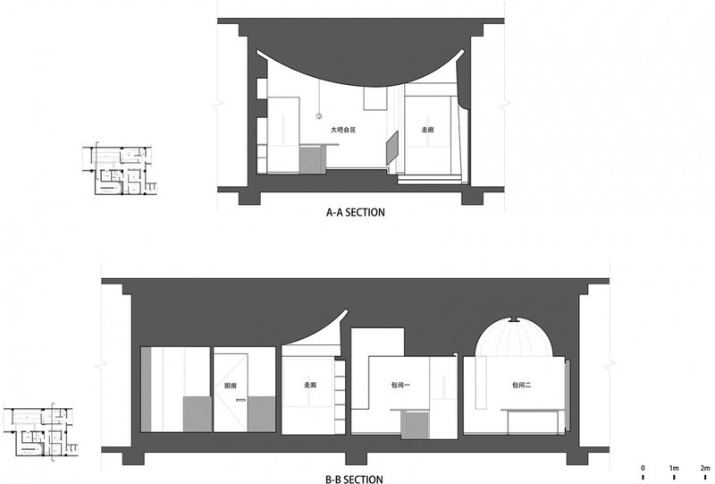Section AA, BB © Tsutsumi &amp; Associates