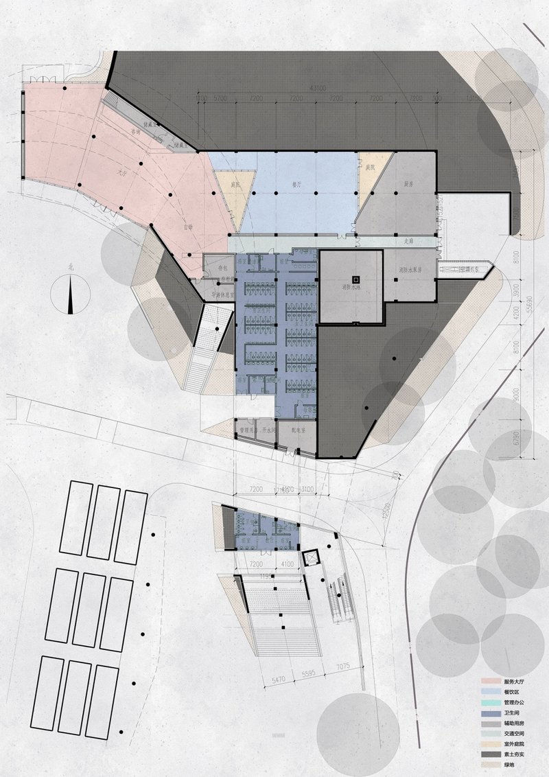 Tourist centre ground floor plan © Shimizu Aipai