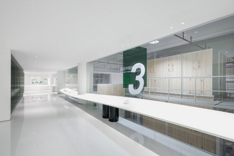 A display platform with a sense of flow runs through the entire space&nbsp;©Meng Qingwei, Xie Yilun, Wu Ruozheng