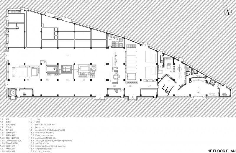 First floor plan&nbsp;©Dagou Architectural Design