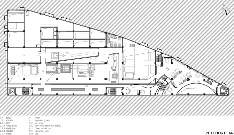 Second floor plan&nbsp;©Dagou Architectural Design