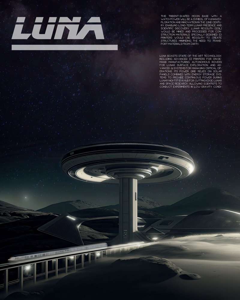 People's Choice Award entry of Moon Base 2124&nbsp;: Luna by Dev Joshi, Tanishq Solanki, Devanga Phukan, &amp; Lokakshi Katara