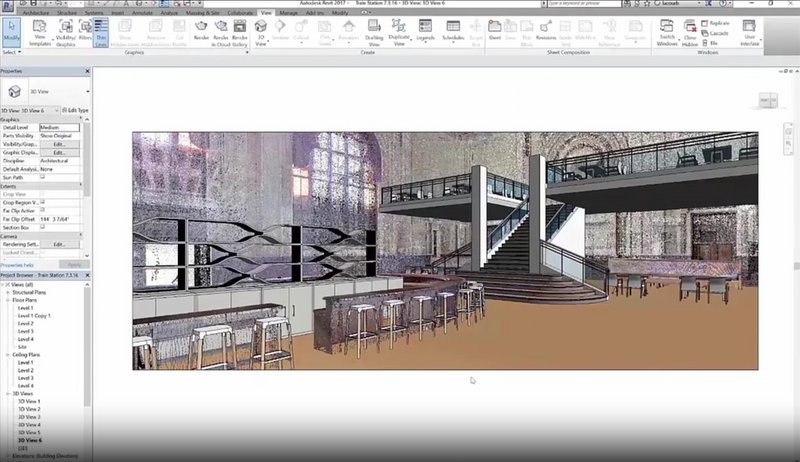 A screenshot from Autodesk Revit based BIM Project