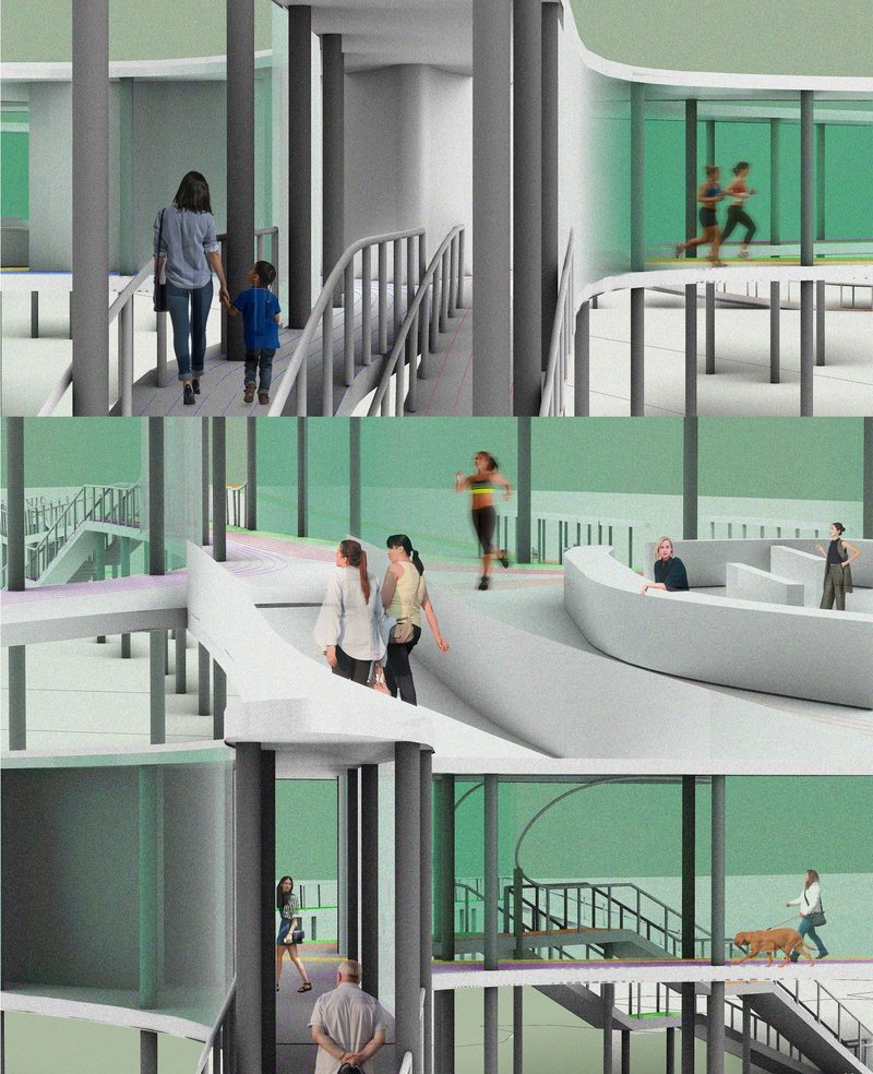 Modern visitor center bridges nature with community.