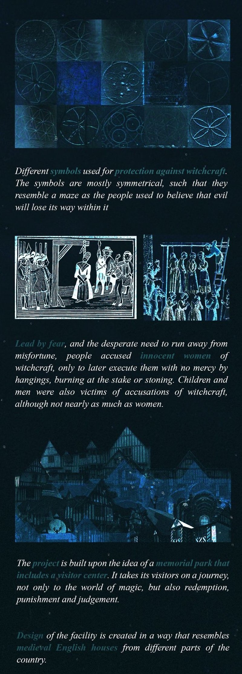 Mystic symbols guarding against the forgotten tales of witchcraft.