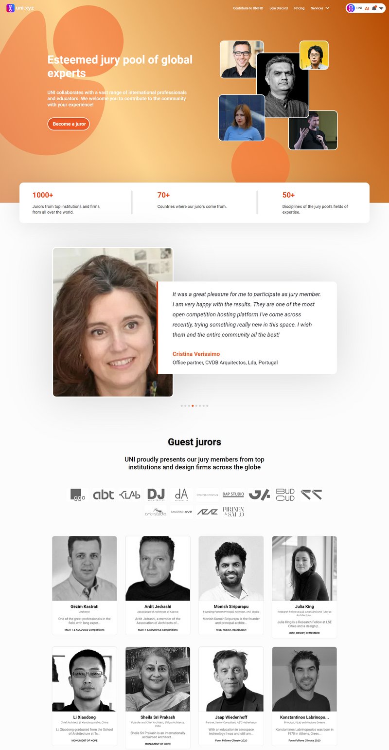 UNI boasts a diverse pool of thousands of verified jurors, ensuring impartial and unbiased evaluation of your projects.