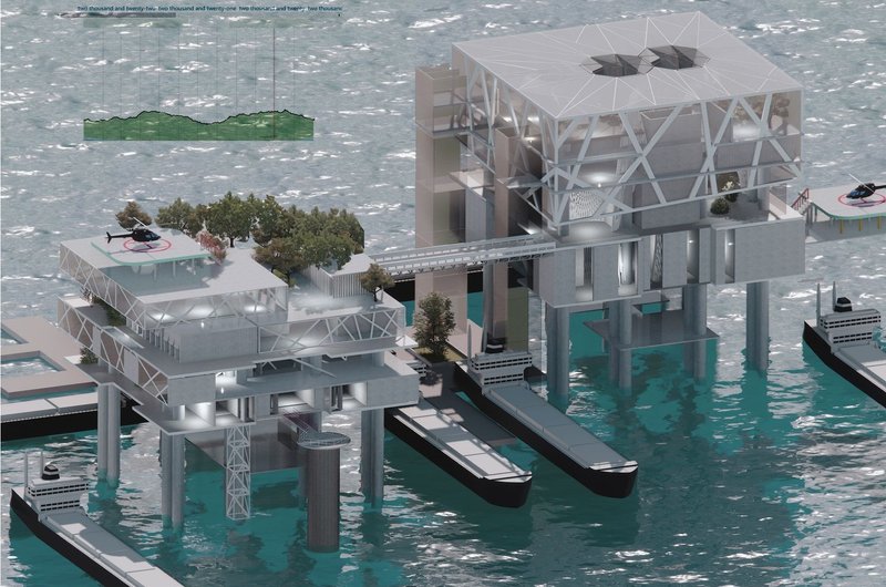 Sustainable Haven: Eco-Architecture Amidst the Waves