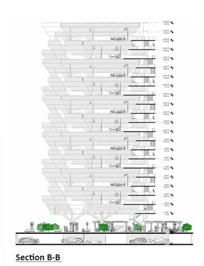 Vertical Living: Octahome's Structural Cross-Section