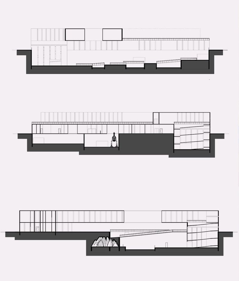 Sleek, sectional views of contemporary geological exploration.