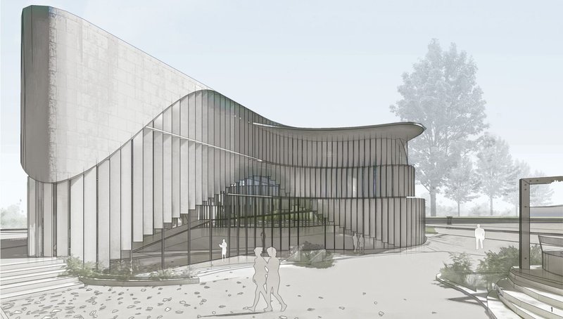 Fluidity and transparency in modern sustainable design.