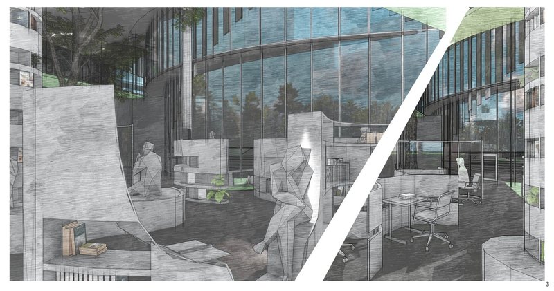 Interplay of light and space in modern sanctuary.